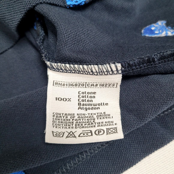 Vintage Robe Di Kappa La Polo XL Skull Embroidered 100% Cotton Polo Shirt - Picture 6 of 10